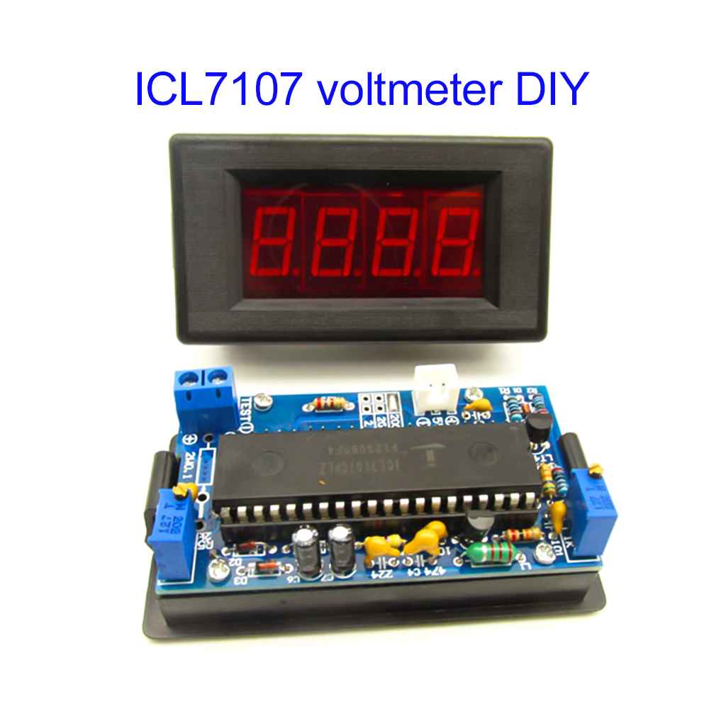 Diy Electronics Kids - ICL7107 Voltmeter DIY Kit Parts DC