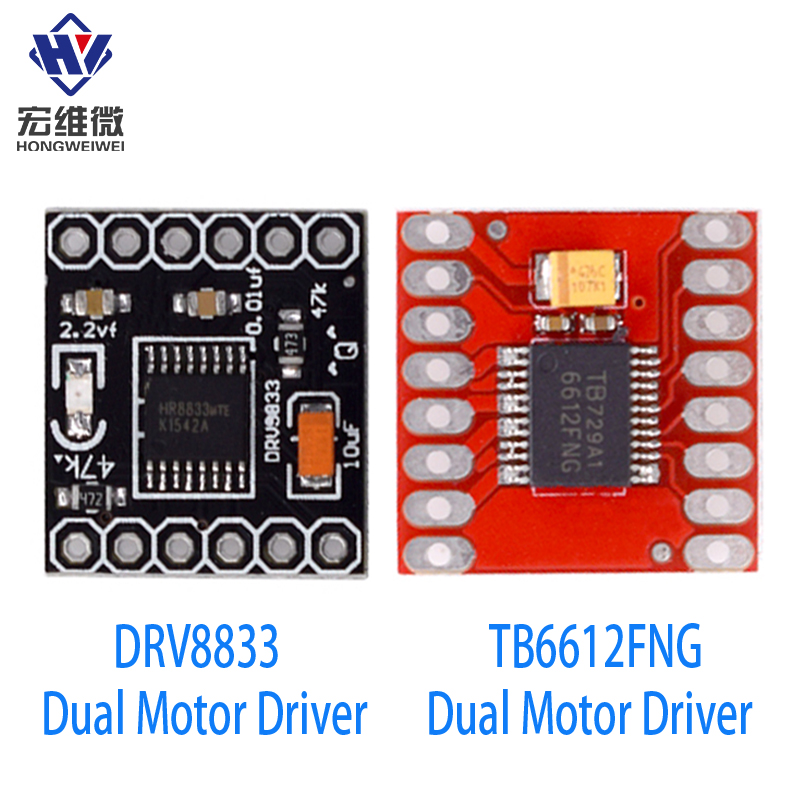 L298N Motor Driver - TB6612 DRV8833 Dual Motor Driver 1A