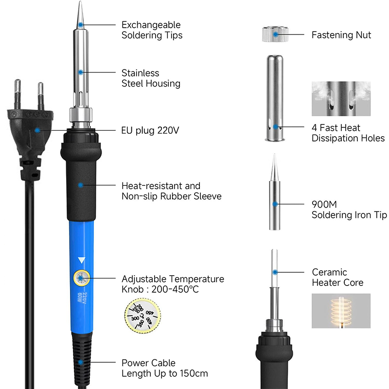 Adjustable Temp 220V 60W Elect - Useful Diy Electronics review and price