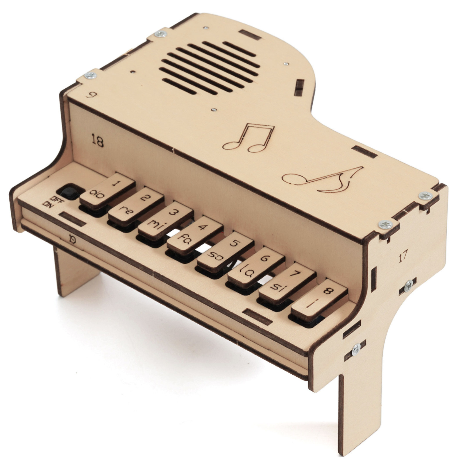 DIY Wooden Electronic Piano Mo - Diy Electronics Kids review and price