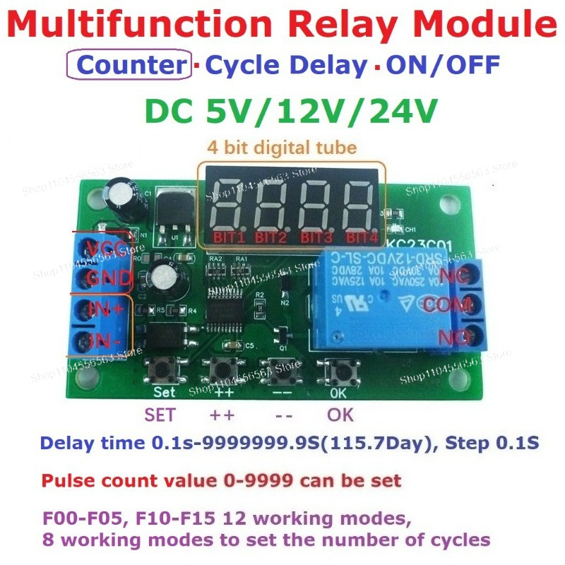 Multifunction Pulse Counter Sw - Relay Module 5V review and price