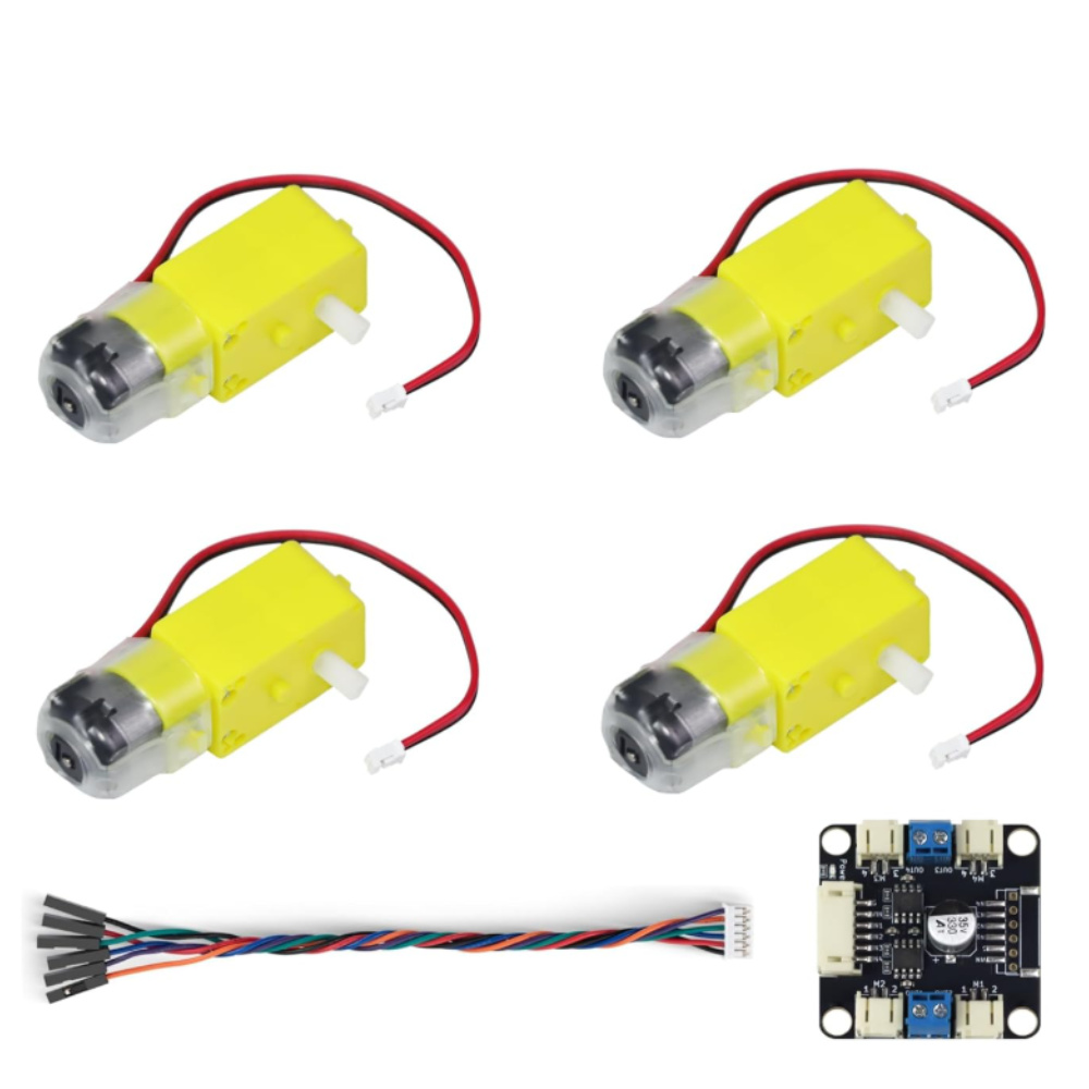 4 TT Motor and Driver Kit 4 DC - L298N Motor Driver review and price