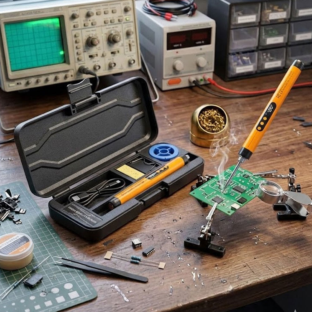 USB Rechargeable Mini Solderin - Diy Electronics Bench review and price