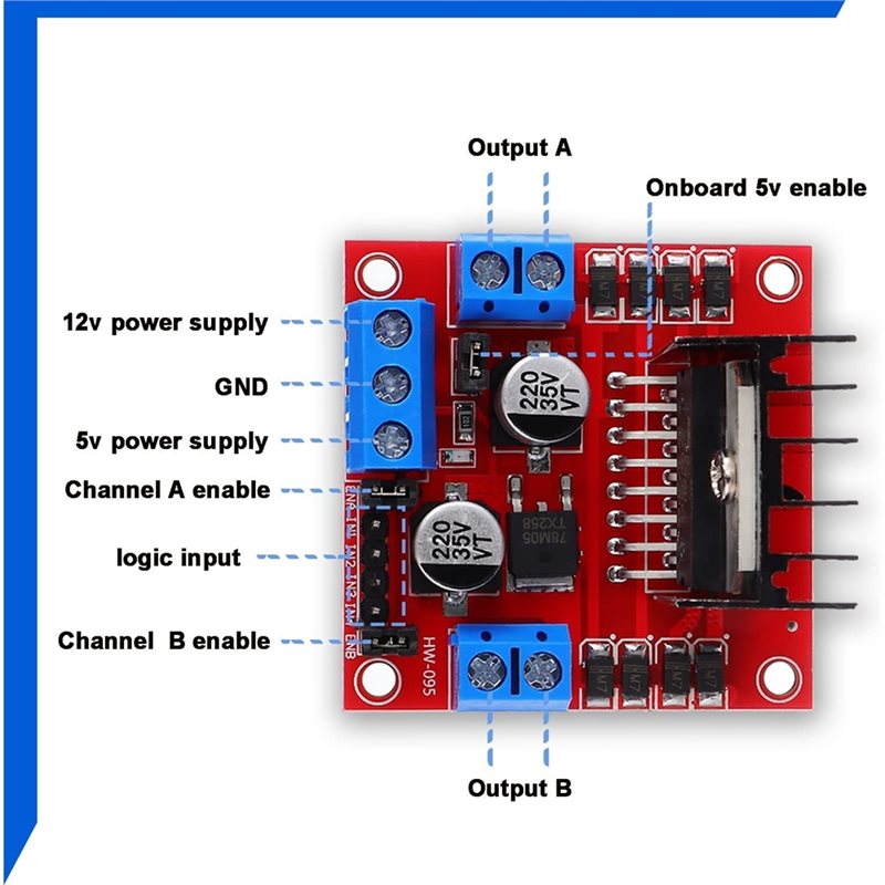 AEE7-4 Pcs L298N Motor Driver  - L298N Motor Driver review and price