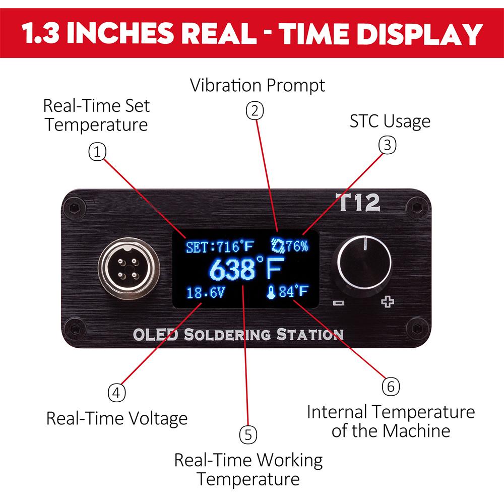 OLED T12 Soldering Iron Statio - Useful Diy Electronics review and price