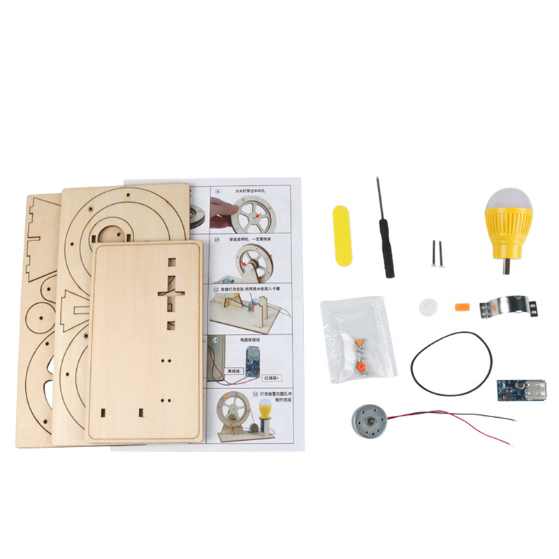 Wooden Hand Generator Kids Sci - Diy Electronics Kids review and price