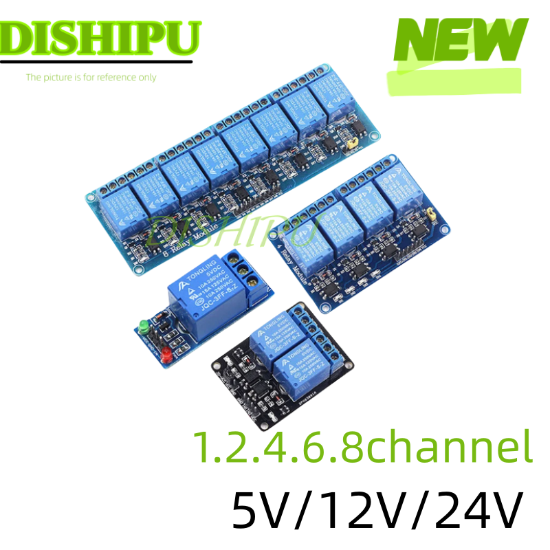 DC 5V 12V 24V 1 2 4 6 8 Channe - Relay Module 5V review and price