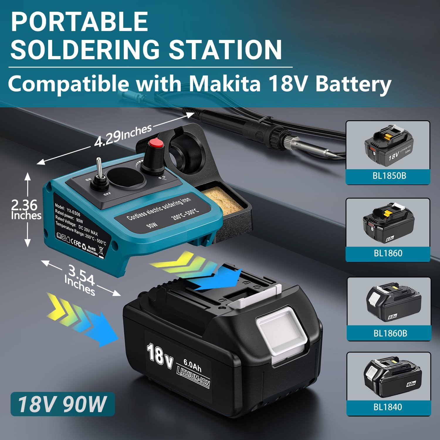90W LED Digital Cordless Solde - Useful Diy Electronics review and price