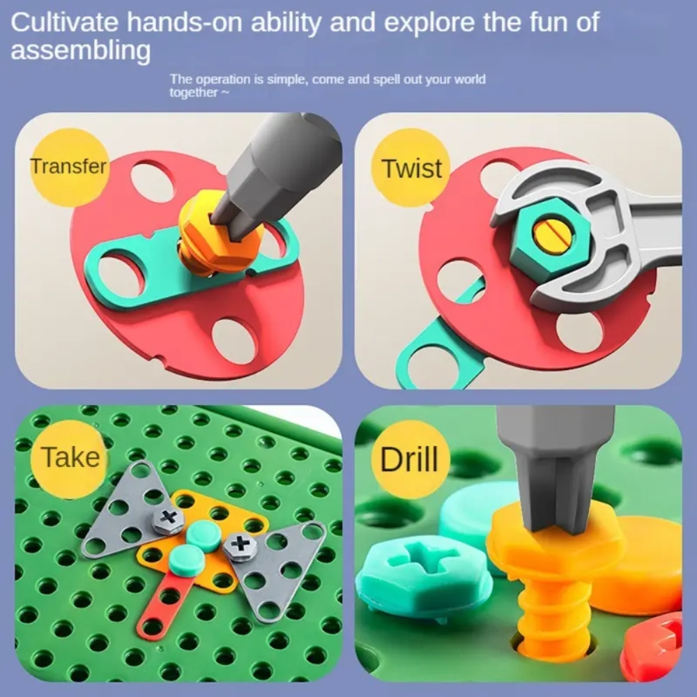 450Pcs Kids STEM Drill Set Cre - Diy Electronics Kids review and price