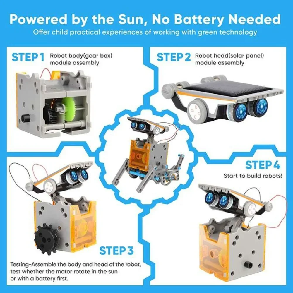 13 in 1 Solar Powered Robot Sc - Useful Diy Electronics review and price